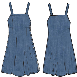 Fashion sewing patterns for LADIES Dresses Jean dress 9033